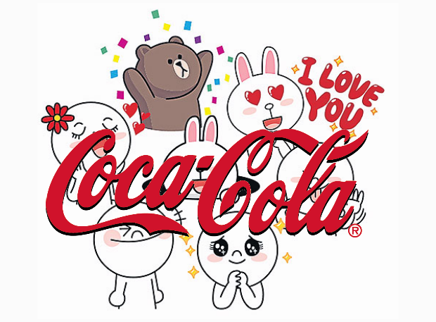  line coca colaCoca cola debuta en Line con cuenta propia
