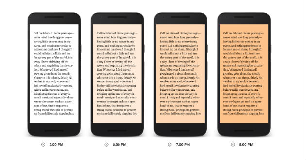 Google Play Books lanza Night Light para facilitar la lectura nocturna 