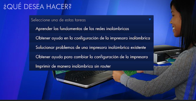 Centro de impresión inalámbrica HP