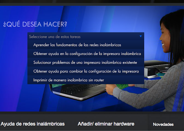 Centro de impresión inalámbrica HP