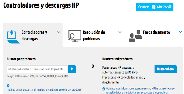 Dónde descargar drivers impresoras HP