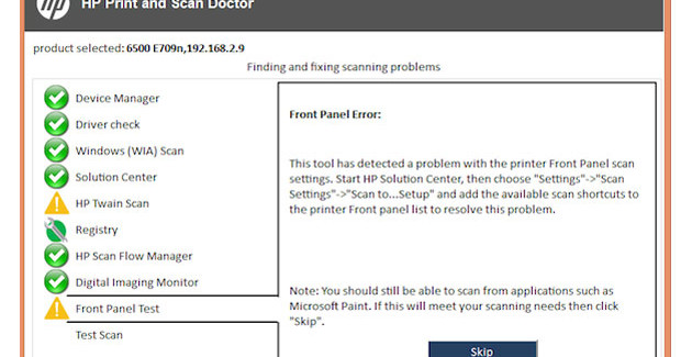 Técnico de impresión y escaneado HP