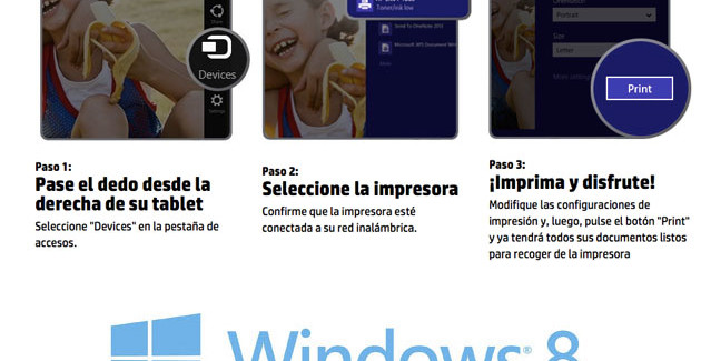 Cómo imprimir sin cables en Windows 8