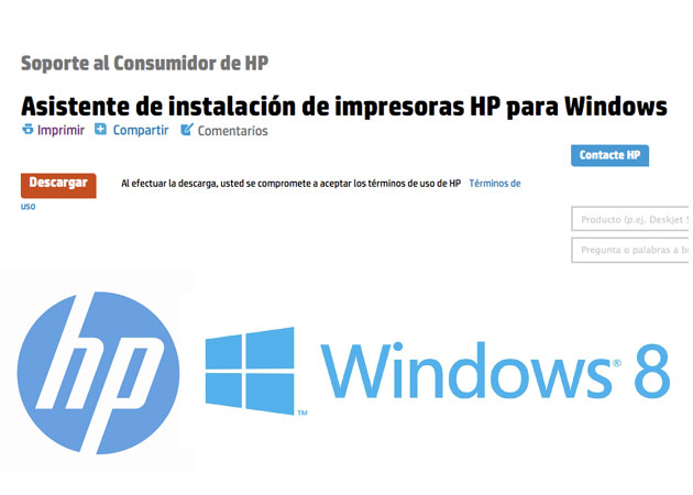 instalación de impresoras HP para Windows