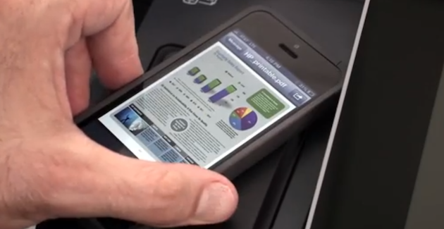NFC Touch-to-print de HP