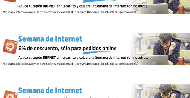 descuentos tienda online de HP Semana de Internet