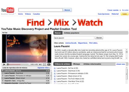 music discovery de Youtube music discovery de YouTube