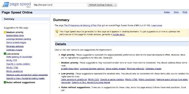Page Speed Online, la nueva herramienta de Google que mejora la velocidad de una web Page Speed Online, la nueva herramienta de Google que mejora la velocidad de una web