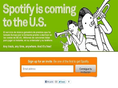 Spotify llega a Estados Unidos Spotify llega a Estados Unidos