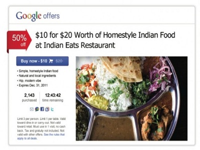 Google Offers no tiene nada que hacer con LivingSocial o Groupon Google Offers no tiene nada que hacer con LivingSocial o Groupon