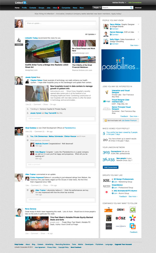 LinkedIn se rediseña