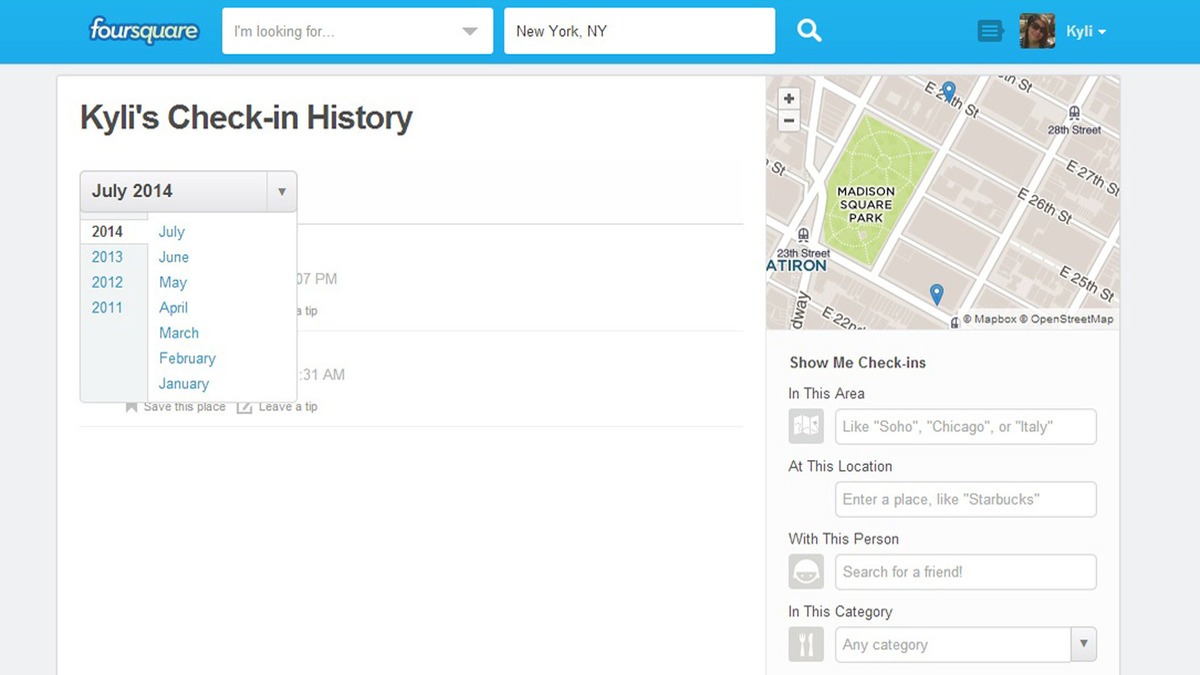 check-in-history-foursquare