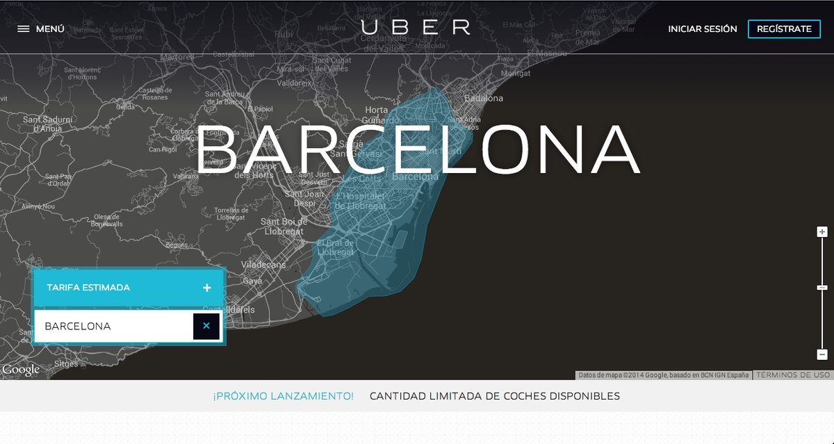 Uber en Barcelona