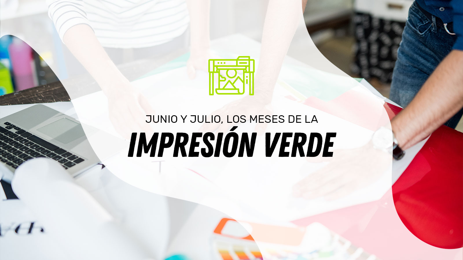 impresión verde