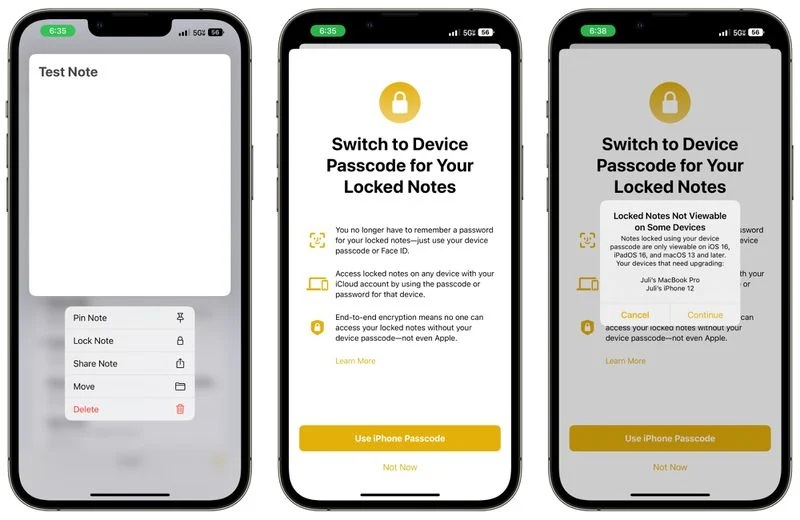 Apple mejora notas y recordatorios en iOS 16
