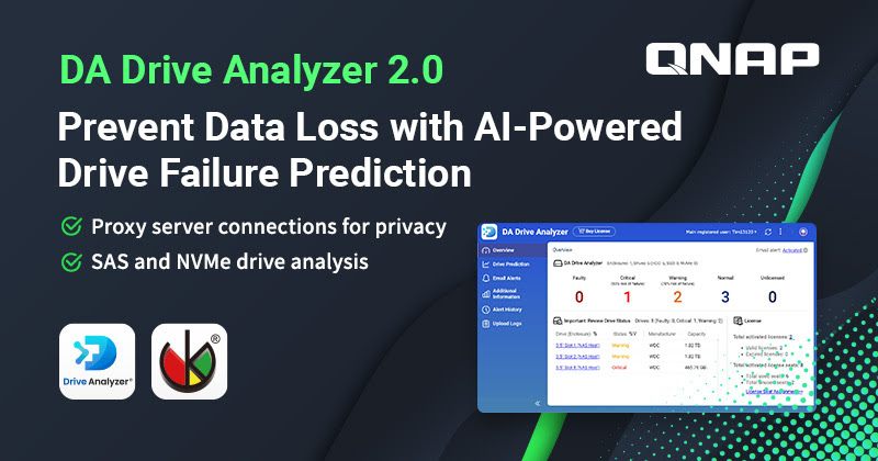 DA Drive Analyzer 2.0 QNAP
