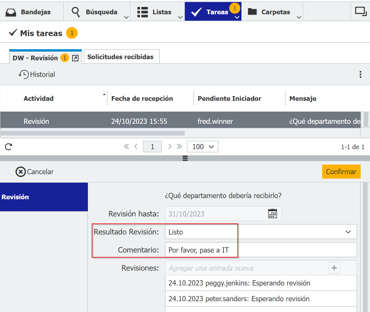 DocuWare - Flujos de trabajo