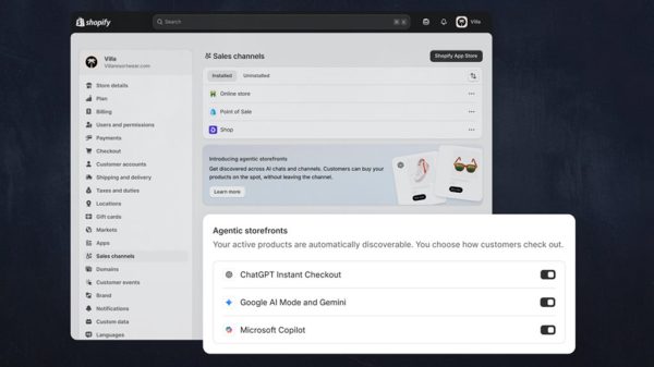 Shopify Agentic Commerce - Admin View