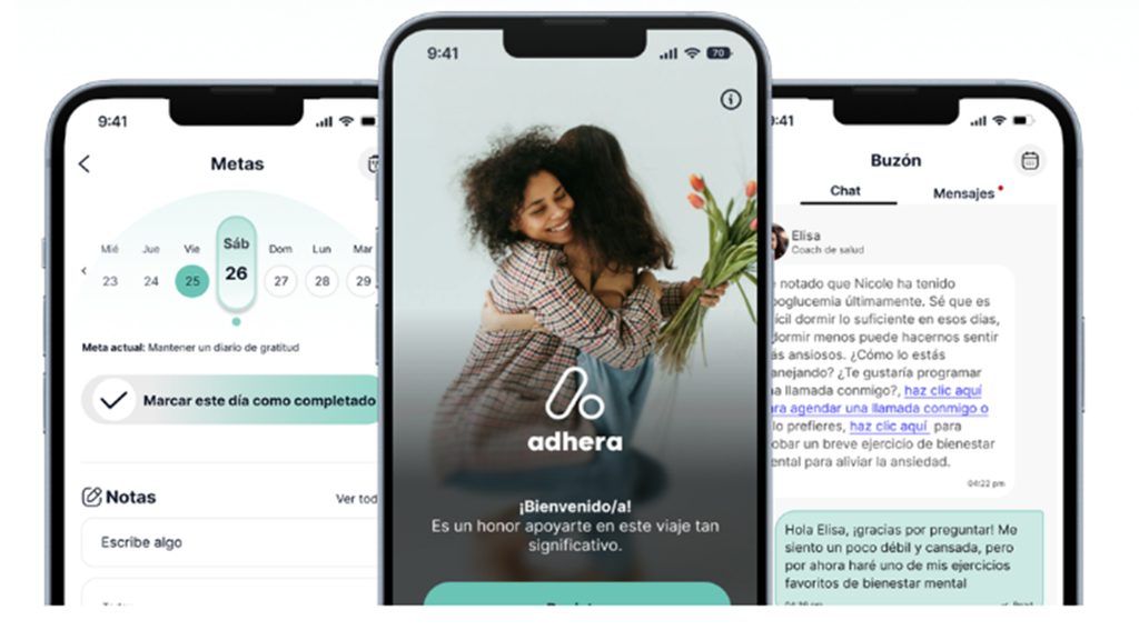 App de Adhera Health con IA en español