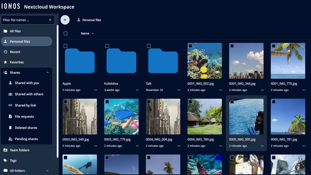 IONOS x Nextcloud Workspace