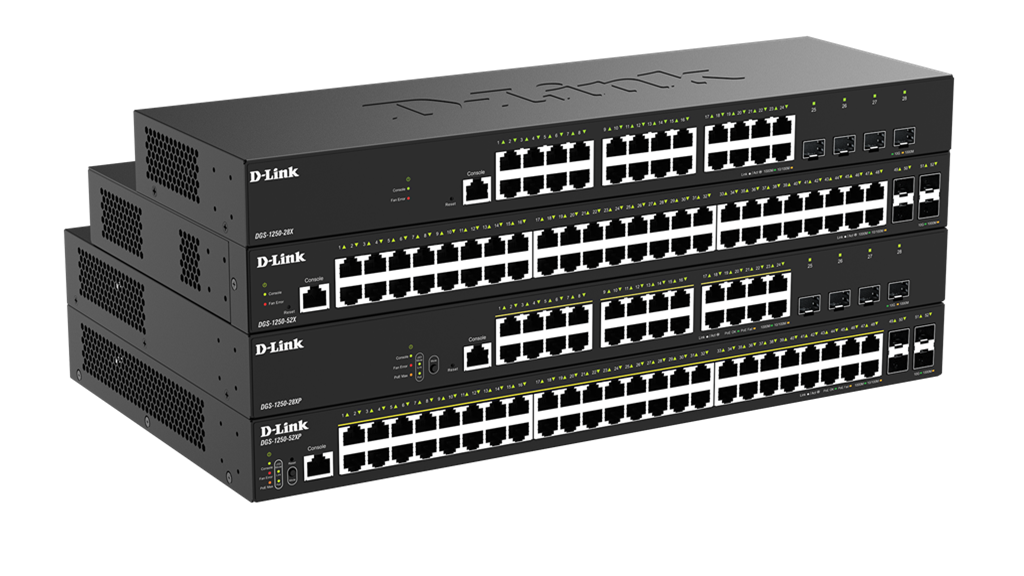 D-Link DGS-1250 Smart Managed Switches 10G uplink high res