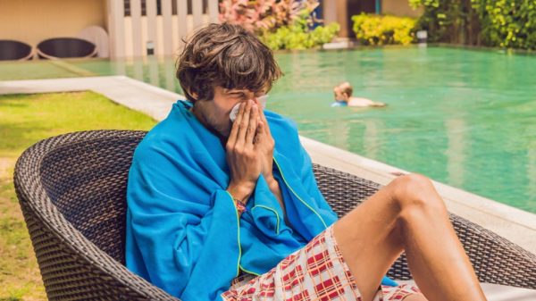 Enfermo durante las vacaciones